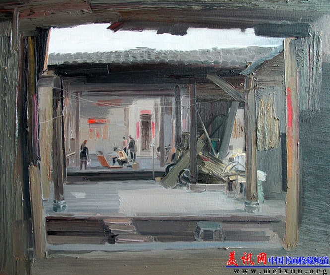 周华刚：农家小院之60CMX50CM_.jpg
