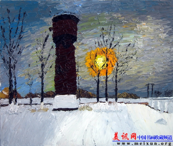 冬天的回忆(油画 2011年 50x60 刘大北).jpg