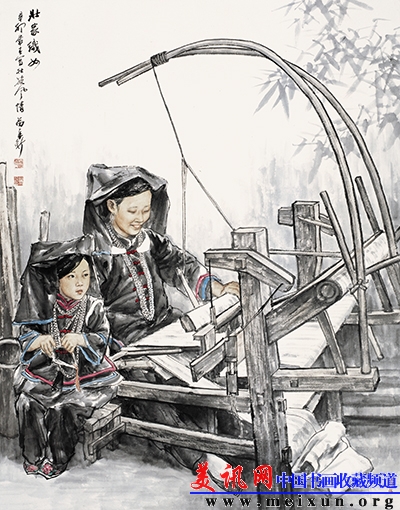 56、壮 族--壮家织女.JPG