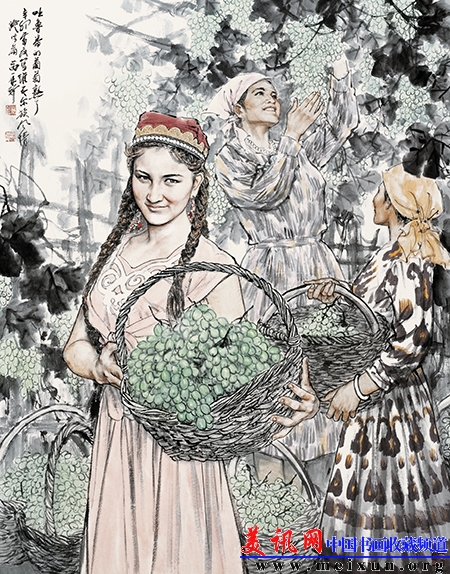 48、维吾尔族--吐鲁番的葡萄熟了.jpg