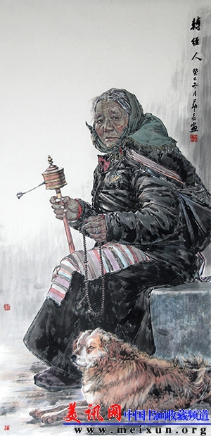 转经人（68&times;136）2013纸本水墨.jpg