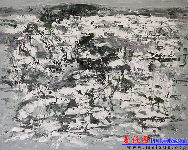 油画《南疆初雪》 作者：张新彬.JPG