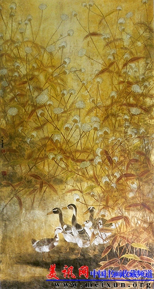 《清溪余晖》纸本设色 92x176cm 2007.JPG