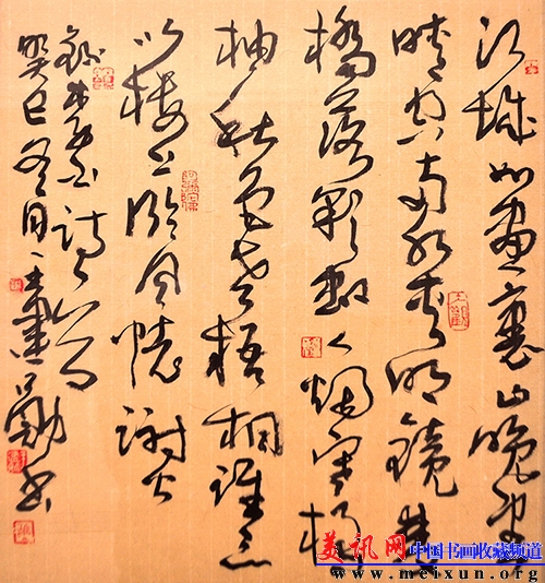 草书：录李白诗一首 尺寸：40cmX40cm.JPG