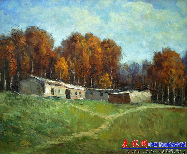 《北山秋色》布面油画 46cm ×54cm 2005年作.jpg