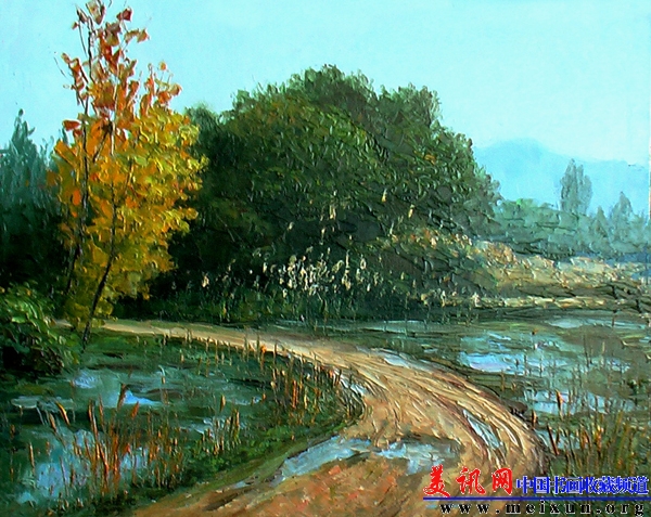 《河湟秋意》布面油画 46cm×54cm 2008年作.jpg