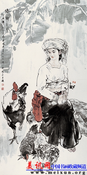张鸿飞傣乡三月136x68cm 2009.JPG