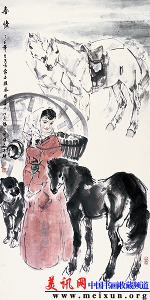 张鸿飞春情 136x68cm 2007.JPG