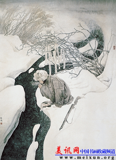 白山黑水 178cm×130cm 1982年.JPG