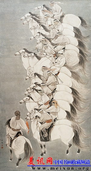 竞骥图 200cm×105cm 1993年.jpg