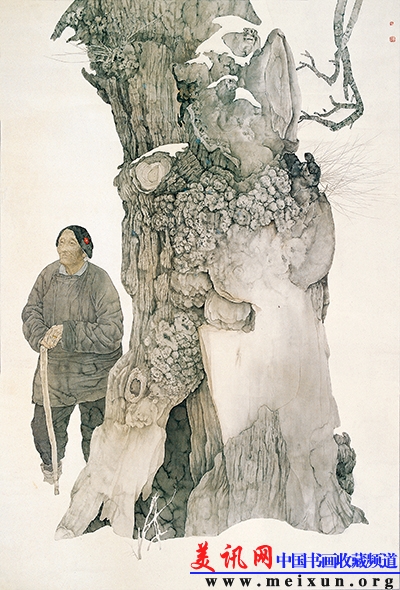 春雪 198cm×130cm 1994年.JPG