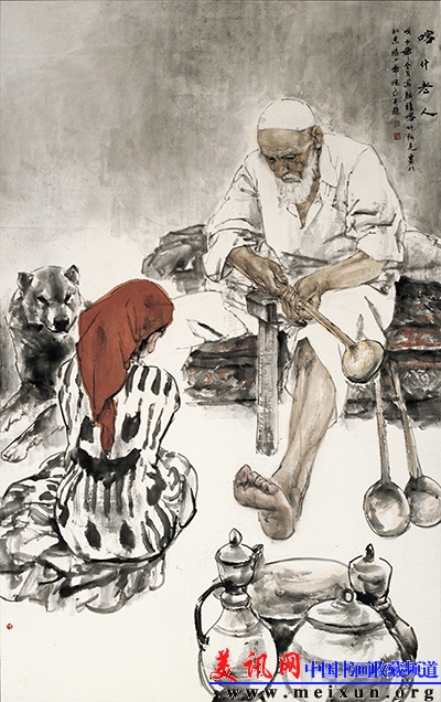 张鸿飞喀什老人272x136cm 2008.JPG