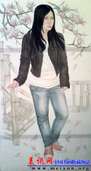 《独赏》  180 x 95   2013年   熟宣.JPG