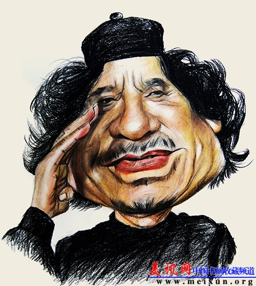 卡扎菲 2013年 素描纸 40x50cm.jpg