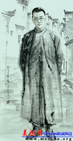 赵金2013年画历史人物系列---《胡适》-规格：四尺整张-宣纸.jpg