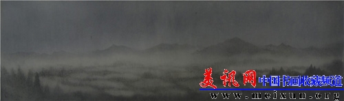 Foggy Rain #6 40×143cm Ink on Paper 2014.jpg