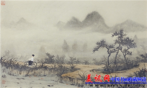 Cloudless Mind Scene 03 57×75cm Ink and Color on Paper 2014.jpg