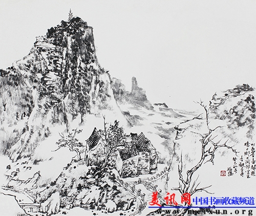 02.《隘口古庙》66x45cm 2013.jpg