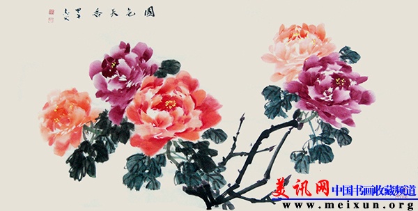 《国色天香》纸本 （50CM&times;100CM）DSC_6517.jpg