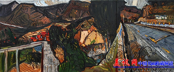 南山郊外行，240cmX100cm.JPG
