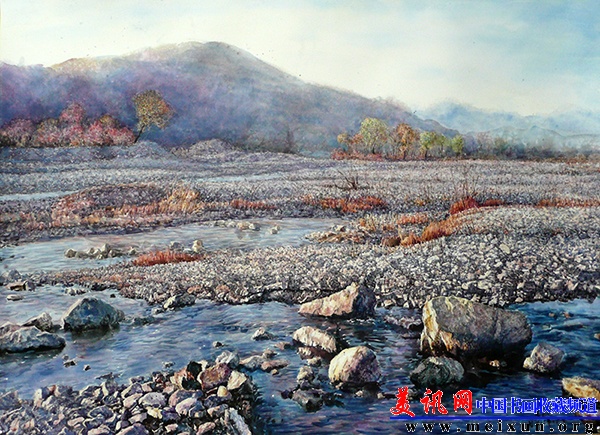 水彩画 《秋景系列八》108x80(厘米)作者宋聚文 2013年.JPG