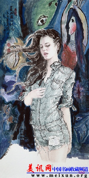 夏加尔的诱惑 2014年夏 136cm×68cm.jpg