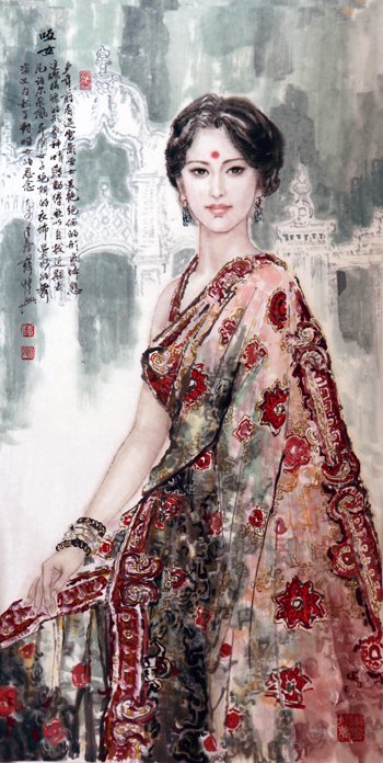哑女 2014年春 136cm×68cm.jpg