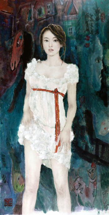 锦瑟年华 2014年夏 136×68cm.jpg