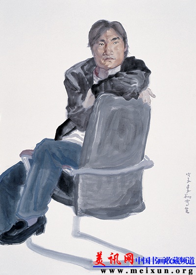 办公室小刘 2008年 68X68cm.JPG