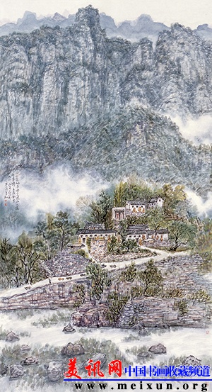 李翔 《白云出岫本无意》 180cmX97cm 2012年 纸本.JPG