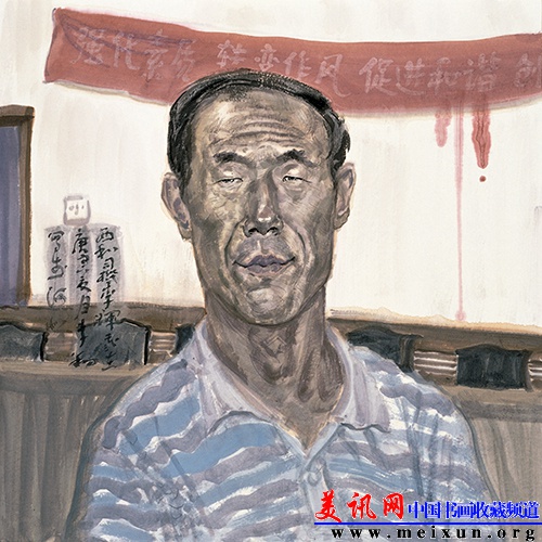 《劳动模范—李辉》 2010年 68X68cm.jpg