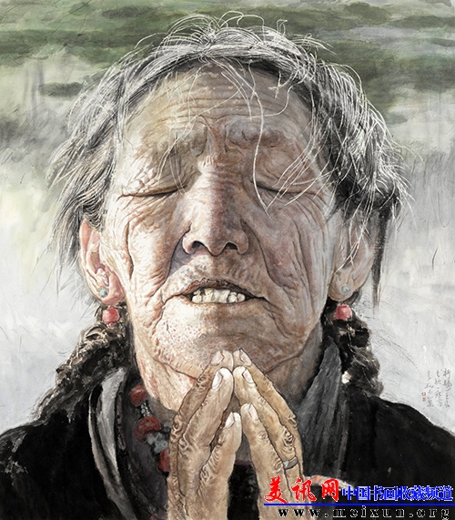 1《母亲·母亲》 230cmX200cm 国画 2012年.JPG