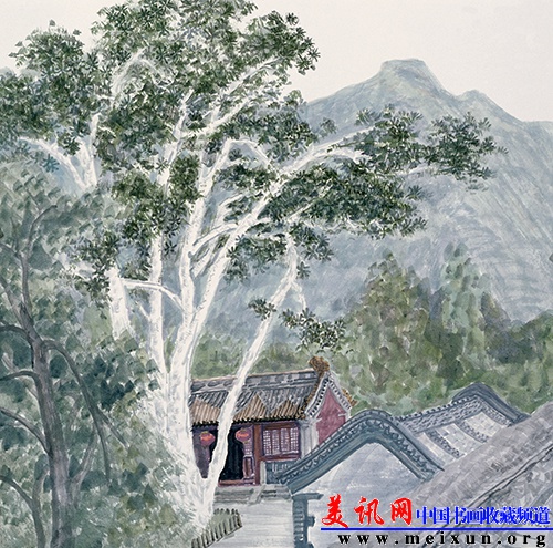 《潭柘松韵》  2010年  68X68cm.jpg