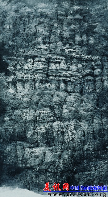 07 村案 良华 《风雪千体石佛》   180cm x 97cm.jpg