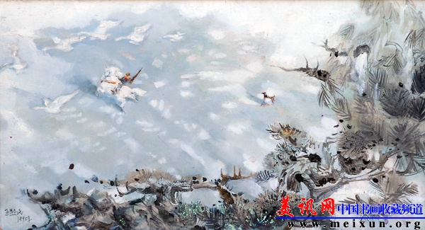 王熙民（油画：雪原狩猎49.5X27）.jpg