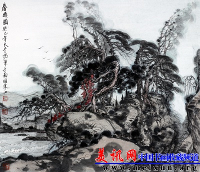 大土三阳  春曦图 2013年.jpg