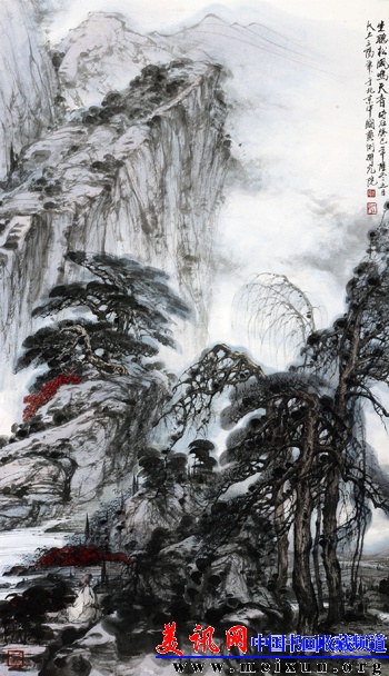 大土三阳  坐听松风鸣天音 2013年.jpg