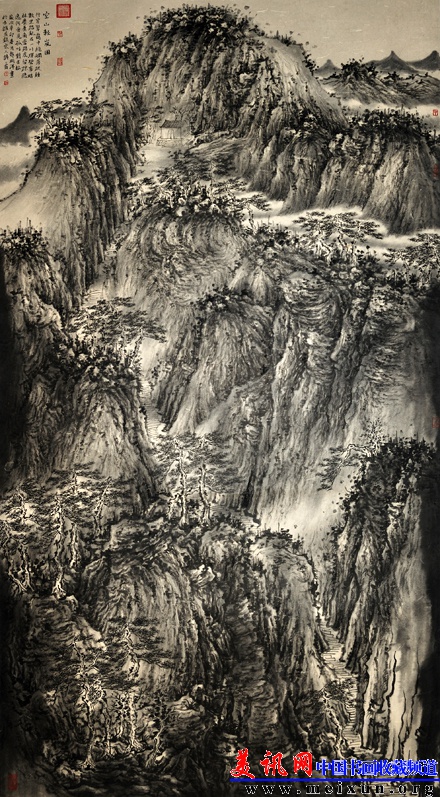 空山轻岚图 2011年 水墨纸本 180cm×90cm.jpg