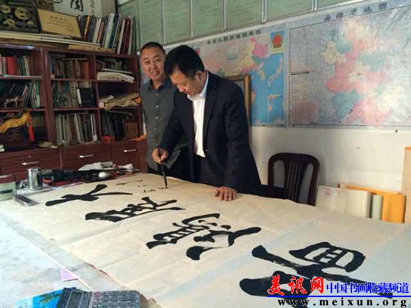 为安徽恒瑞药业集团董事长刘杰写大展鸿图.JPG