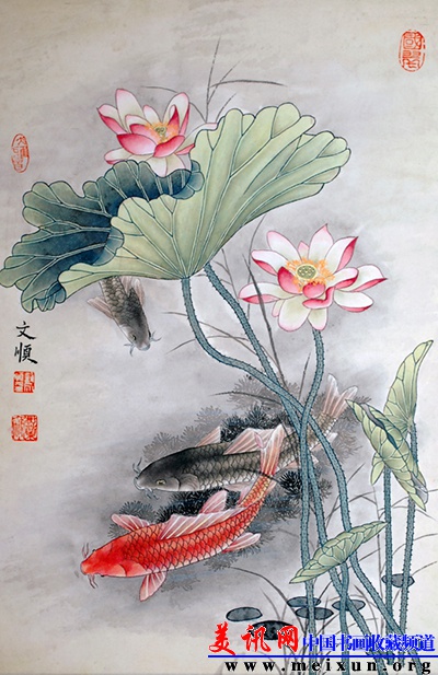 工笔荷花鱼（43.5x66cm）2012.1.12.jpg