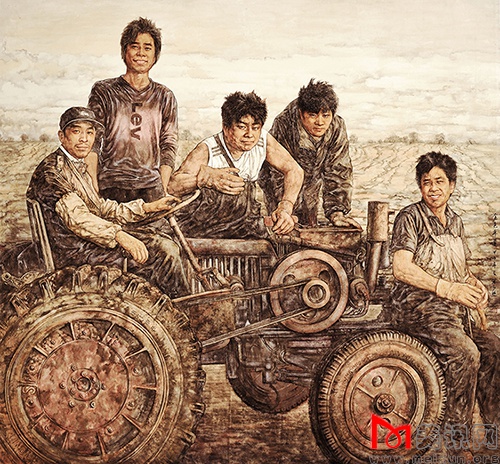 《金色年华》十二届全国美术作品人选 单永进.JPG