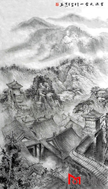 云游武当山 入展中国美术家协会主办的《话说武当》全国中国画作品展.jpg