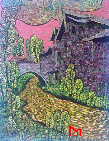 套色木刻 丽江古城 47.jpg