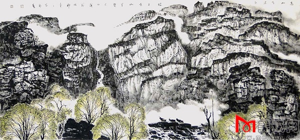 高山有流水 80x200cm.JPG