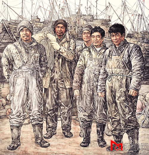 《远航》第八届民族百花奖全国中国画作品展 金奖 单永进.JPG