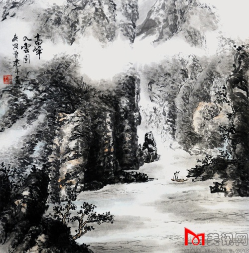 高峰入云图 69cmx69cm.jpg