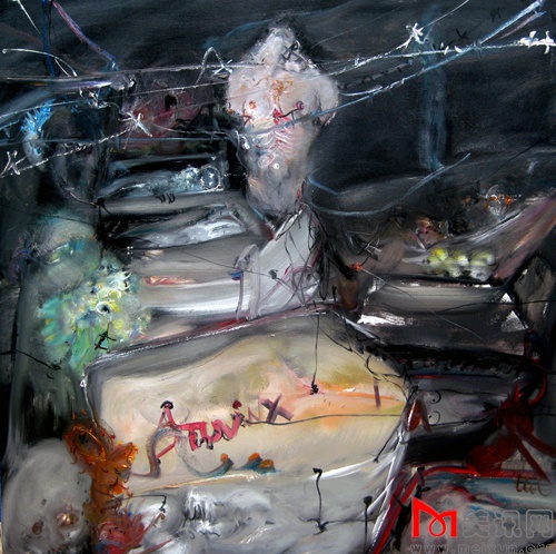 关于死亡的谜 吕广磊 2009 布面油彩 150xcm150cm.jpg