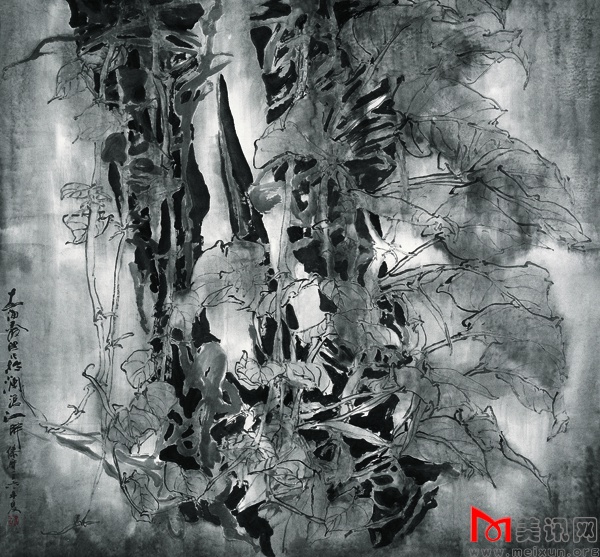 澜沧江印象之一  198cm X 200cm  2003年.jpg