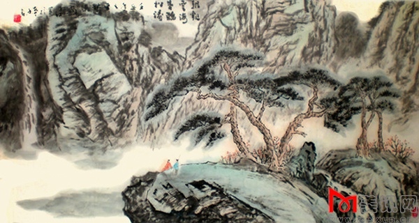 朝观云海暮听松涛  四尺横幅   2013年作.JPG