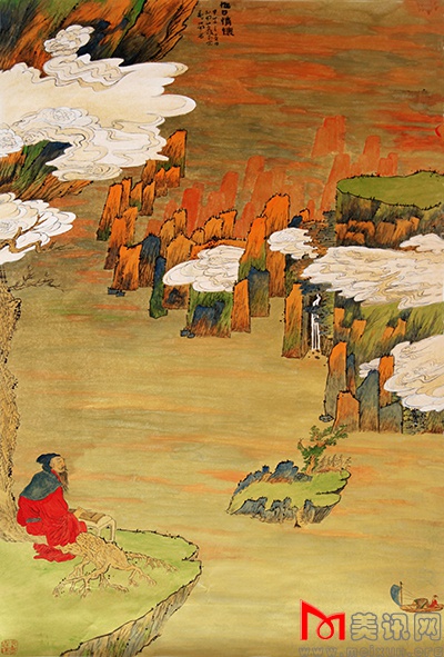 旭日情怀 200cmx104cm.JPG